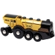 BRIO - Goldene Batterielok mit Licht und Sound