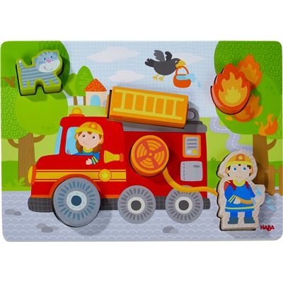 HABA® - Holzpuzzle Feuerwehrauto