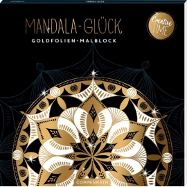 Mandala-Glück - Goldfolien-Malblock (Creative Time)