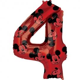 Mid Size Mickey Mouse Forever Zahl 4 Folienballon L27 verpackt