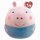 Ty - Squish a Boo Kissen - Peppa Pig - Freund George, 35 cm