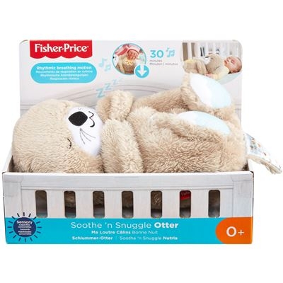 Mattel - Fisher-Price Schlummer-Otter, Plüsch-Tier Baby, Spieluhr, Kuscheltier