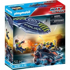 Playmobil® 70781 - City Action - Polizei-Fallschirm - Verfolgung des Amphibien-Fahrzeugs
