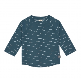 UV Shirt Kinder - Langarm Rashguard, Waves Blue Gr.80/86