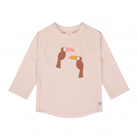 Badeshirt Langarm mit UV-Schutz - Tukan, Rosa