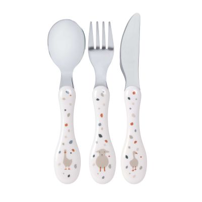 Cutlery3pcs Tiny Farmer Sheep/Goose