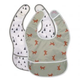 Lightweight Bib 2 pcs assorted Little Forest Fox,