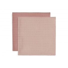 Mullwindeln Bambus Baumwolle 115x115 cm - Pale Pink - 2 Stück