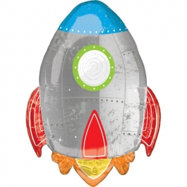 SuperShape XL Blast off Birthday