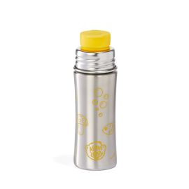 Edelstahl Trinkflasche Tiger Silber Gelb
