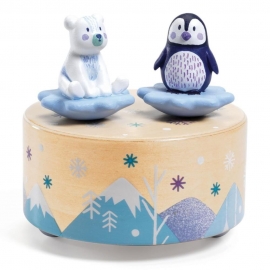 Musikuhren: Eisbär & Pinguin