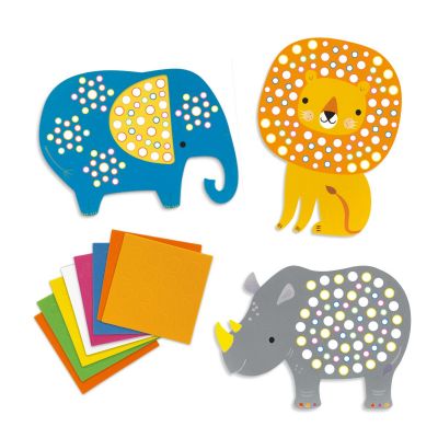 Mosaiken für Kleine: Dschungeltiere