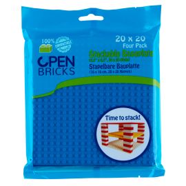 Open Bricks Baseplate 20x20 blue (4)