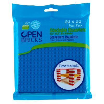Open Bricks Baseplate 20x20 blue (4)