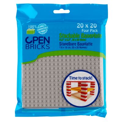 Open Bricks Baseplate 20x20 light grey (4)