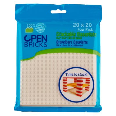 Open Bricks Baseplate 20x20 white (4)