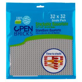 Open Bricks Baseplate 32x32 light grey (1)