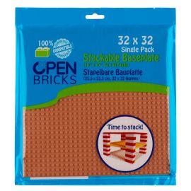 Open Bricks Baseplate 32x32 light brown (1)