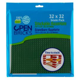Open Bricks Baseplate 32x32 olive green (1)