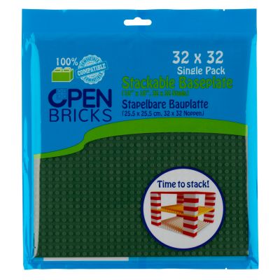 Open Bricks Baseplate 32x32 olive green (1)