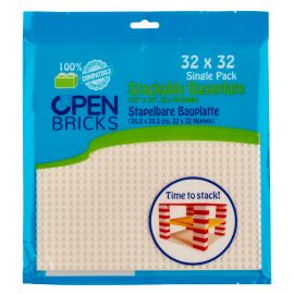Open Bricks Baseplate 32x32 white (1)