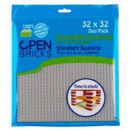 Open Bricks Baseplate 32x32 light grey (2)