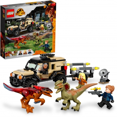 Lgo Jur Pyroraptor & Dilophosaur