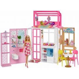 Mattel - Barbie Haus inkl. Puppe