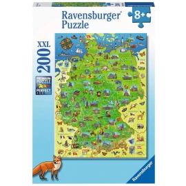 Pz. Bunte Deutschlandkarte 200T
