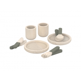 Geschirrset 10tlg. Natur