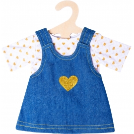 Heless - Puppen-Jeanskleid Golds