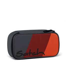 satch Pencil Box grey, red, oran
