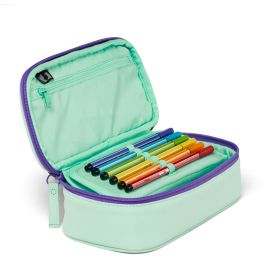 satch Pencil Box grey, mint, pur