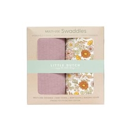 Musselintuch Swaddles 70 x 70 Vintage Little Flowers