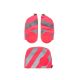 Fluo-Zip Set mit Reflektorstreif