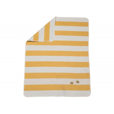 "Babydecke ""Streifen/Biene"" in