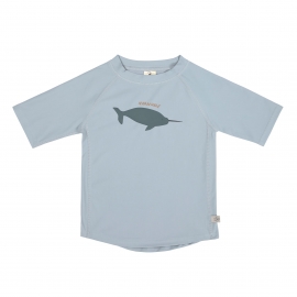 LSF Short Sleeve Rashguard Whale light blue, 25-36