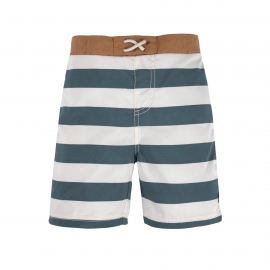 LSF Board Shorts Block Stripes milky/blue, 25-36 m