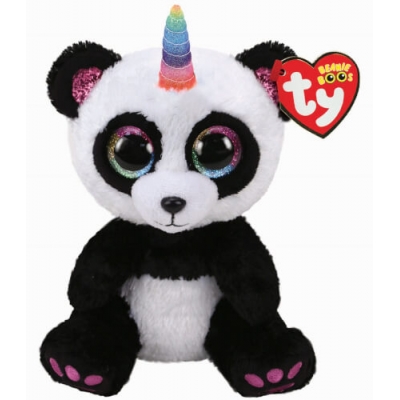 PARIS PANDA W/HORN - BEANIE BOOS
