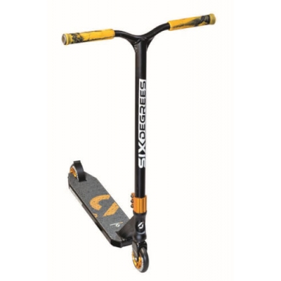 Stuntscooter Six Degrees 100mm schwarz/kupferbr.