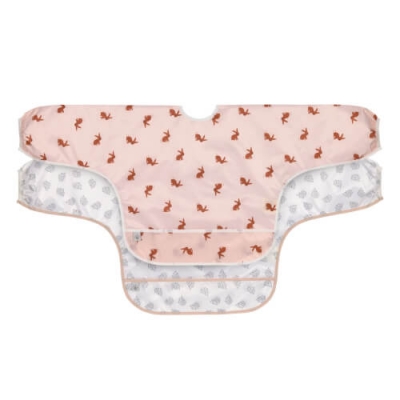 Long Sleeve Bib 2 pcs ass. Little Forest Rabbit