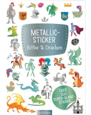 Metallicsticker Ritter & Drachen