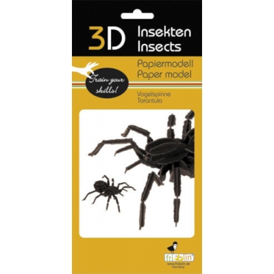 3D Papiermodell - Vogelspinne, S