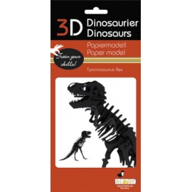 3D Papiermodell - Tyrannosaurus