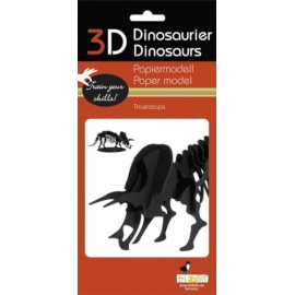 3D Papiermodell - Triceratops, S