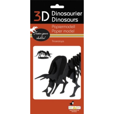3D Papiermodell - Triceratops, S