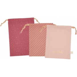 Geschenksäckchen Im Set, Rosa (2
