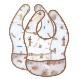 EVA Bib 2 pcs assorted Little Ma