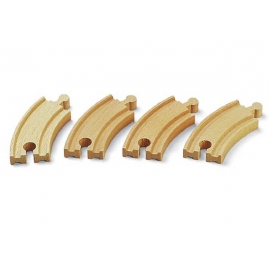 BRIO 63333700 Kurze gebogene Gleise (E1)