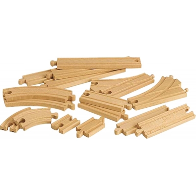 BRIO 63340200 Mittleres Schienensortiment